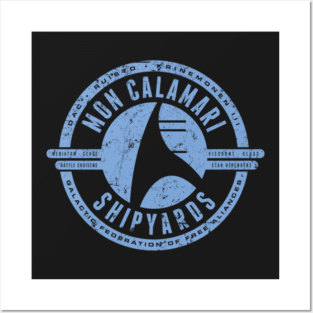 Mon Calamari Shipyards Wall Art by MindsparkCreative